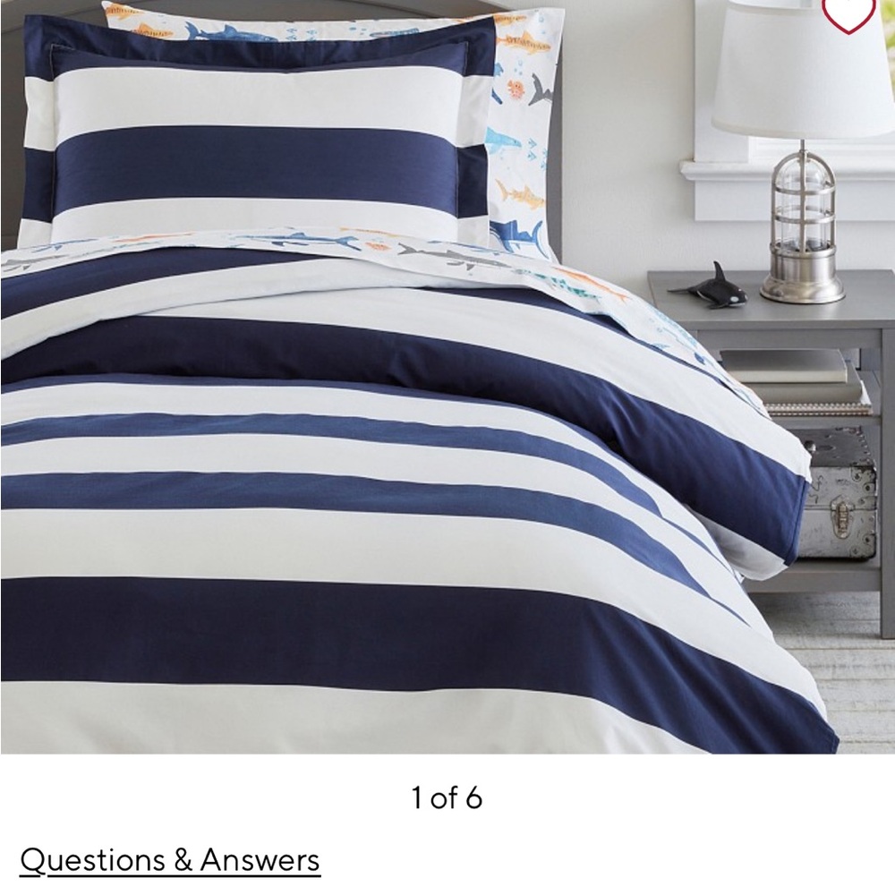 Pottery Barn duvet cover
